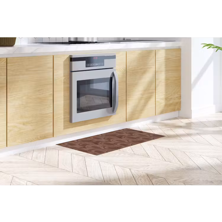 Ritmisch - Effect - Bruin Keukenloper - keukenmat middel 536 -sfeer2