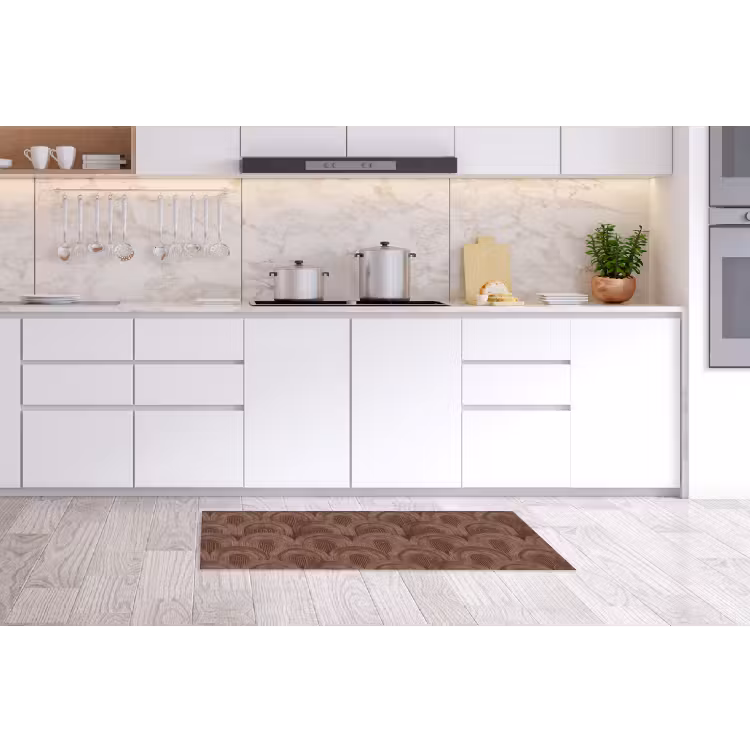 Ritmisch - Effect - Bruin Keukenloper - keukenmat middel 536 -sfeer3