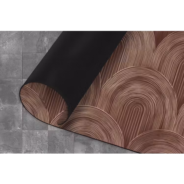 Ritmisch - Effect - Bruin Keukenloper - keukenmat middel 536 -closeup