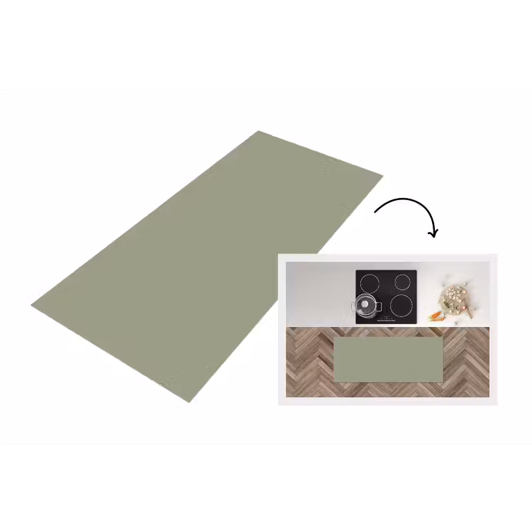 Sage - Mist - Groen Keukenloper - keukenmat middel 536 -3d