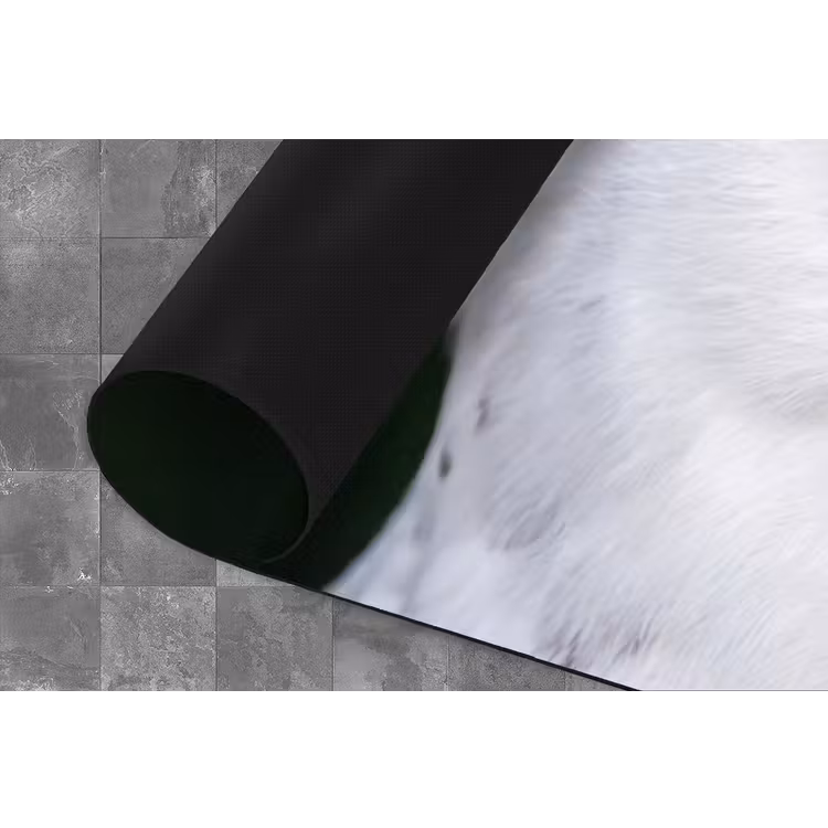 Sneeuwuil - Portret - Geel Keukenloper - keukenmat middel -closeup