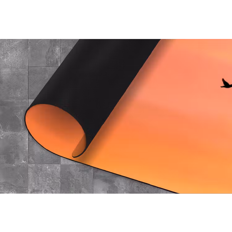 Zwerm - Vogels - Oranje Keukenloper - keukenmat middel -closeup