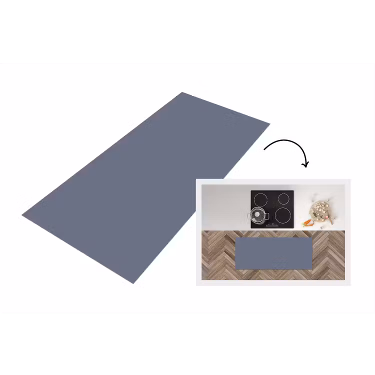 Slate - Whisper - Blauw Keukenloper - keukenmat middel 536 -3d