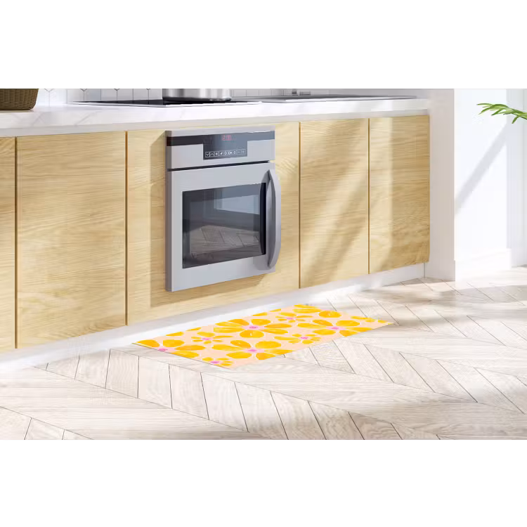 Zomers - Bloemen - Geel Keukenloper - keukenmat middel 536 -sfeer2