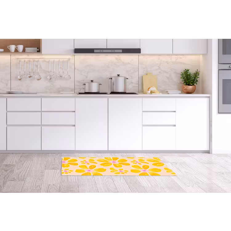 Zomers - Bloemen - Geel Keukenloper - keukenmat middel 536 -sfeer3