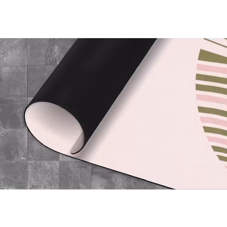 Zon - Zee - Abstract - Modern - Roze Keukenloper - keukenmat middel -closeup