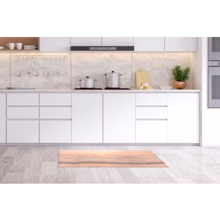 Zon - Strand - Roze Keukenloper - keukenmat middel -sfeer3