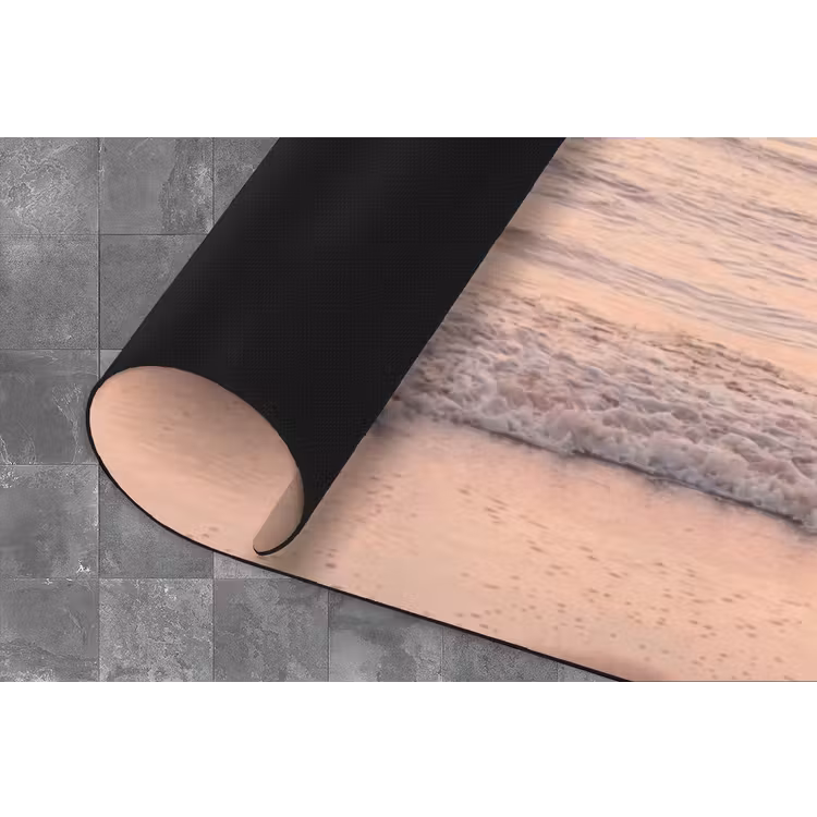 Zon - Strand - Roze Keukenloper - keukenmat middel -closeup