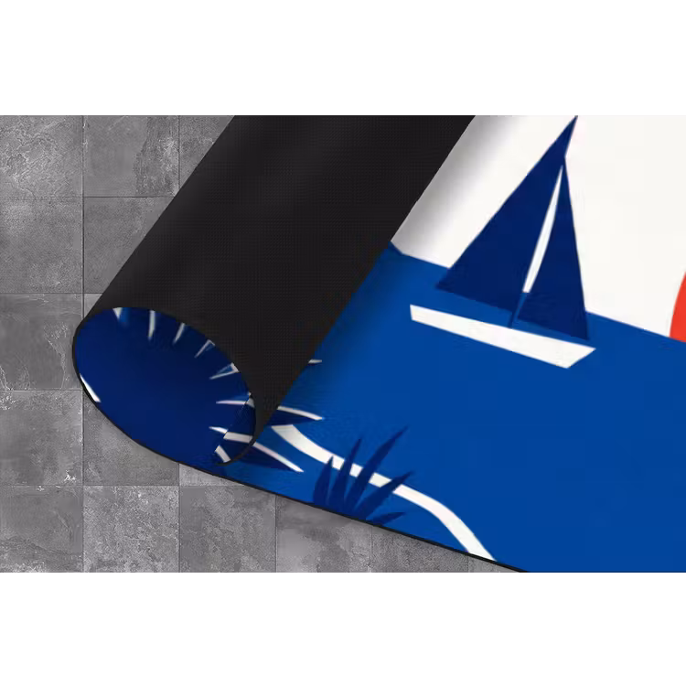 Zonsondergang - Zee - Palmboom - Tropisch - Modern Keukenloper - keukenmat middel -closeup