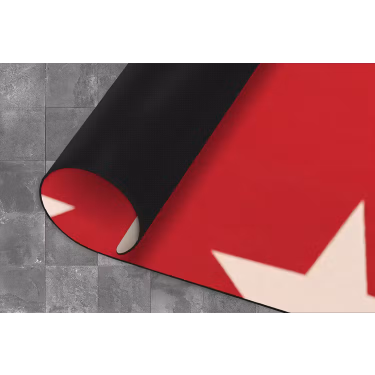 Spel - Dierenprint - Nummer 8 - Modern - Rood Keukenloper - keukenmat middel -closeup