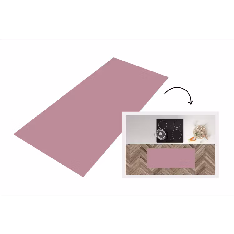 Dusty - Mauve - Paars Keukenloper - keukenmat middel 536 -3d