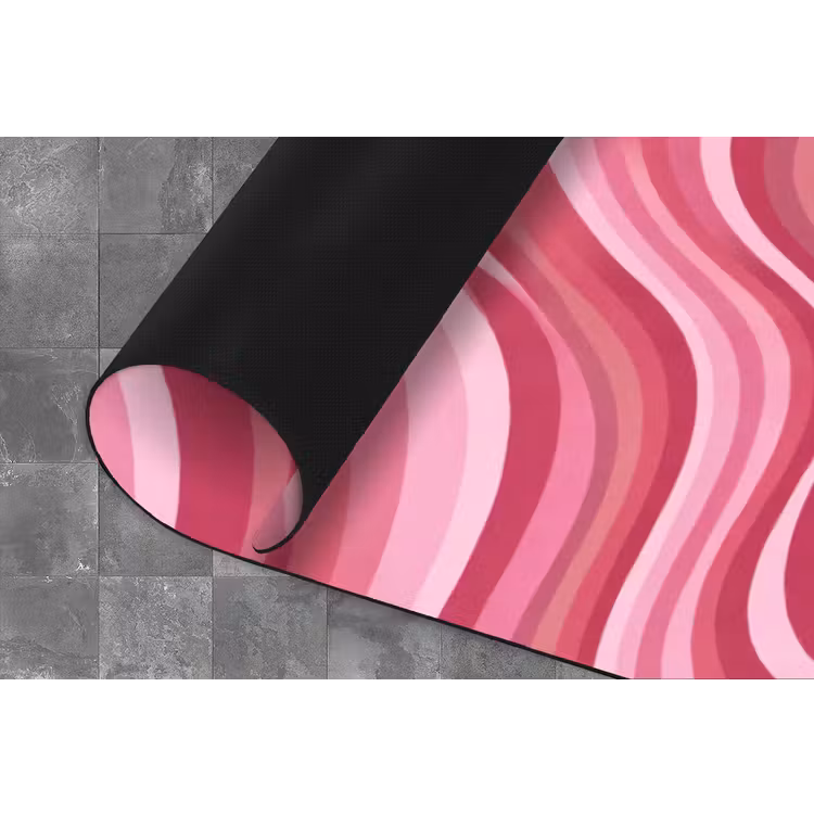 Ster - Golvend - Abstract - Roze Keukenloper - keukenmat middel -closeup