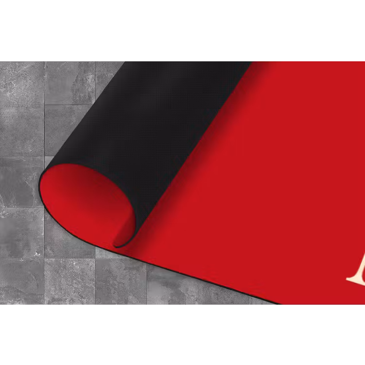 Tekst - Rijkdom - Motivatie - Rood - Modern Keukenloper - keukenmat middel -closeup