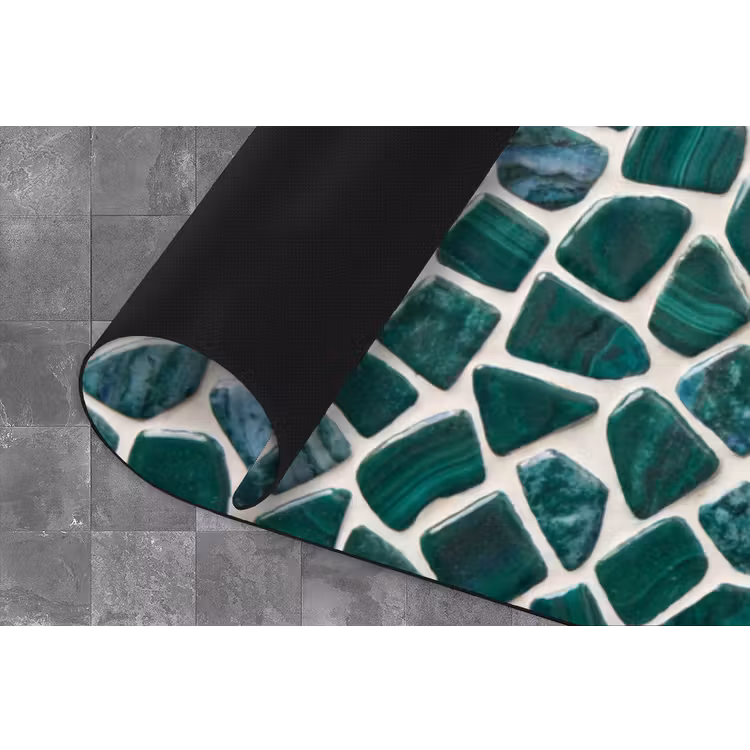 Textuur - Steen - Groen - Abstract - Patroon Keukenloper - keukenmat middel -closeup