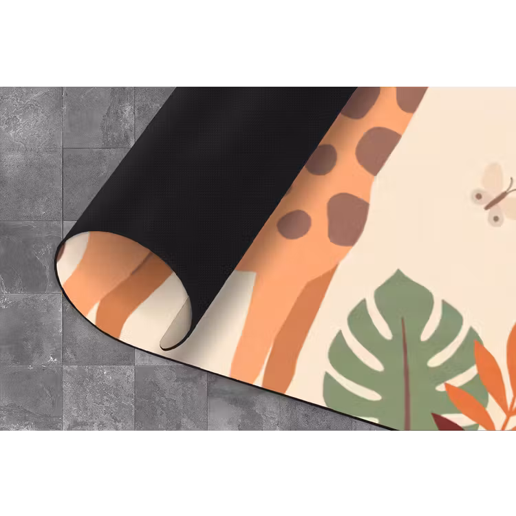 Dieren - Tropisch - Safari - Kleurrijk Keukenloper - keukenmat middel -closeup