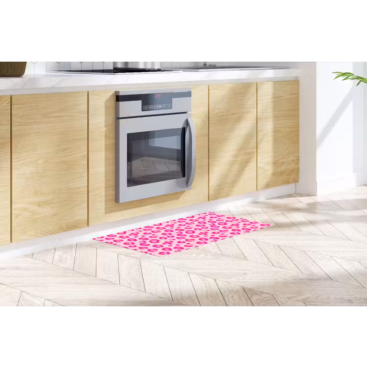 Dierenprint - Patroon - Abstract - Modern - Roze Keukenloper - keukenmat middel -sfeer2