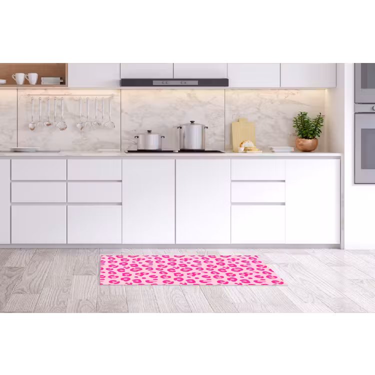 Dierenprint - Patroon - Abstract - Modern - Roze Keukenloper - keukenmat middel -sfeer3