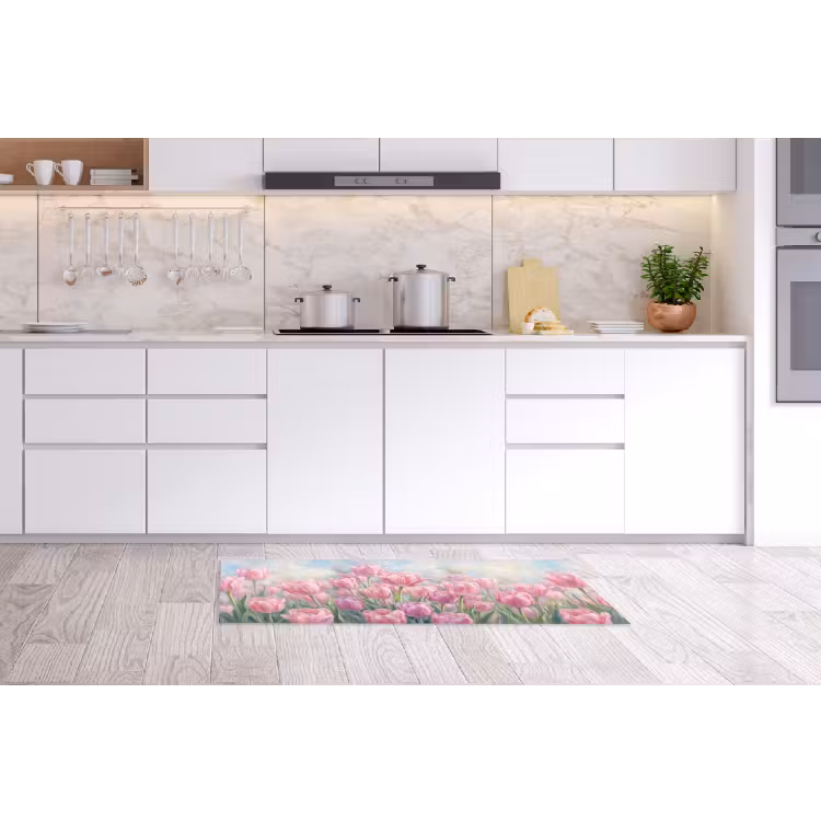 Tulpen - Veld - Lente - Roze Keukenloper - keukenmat middel -sfeer3
