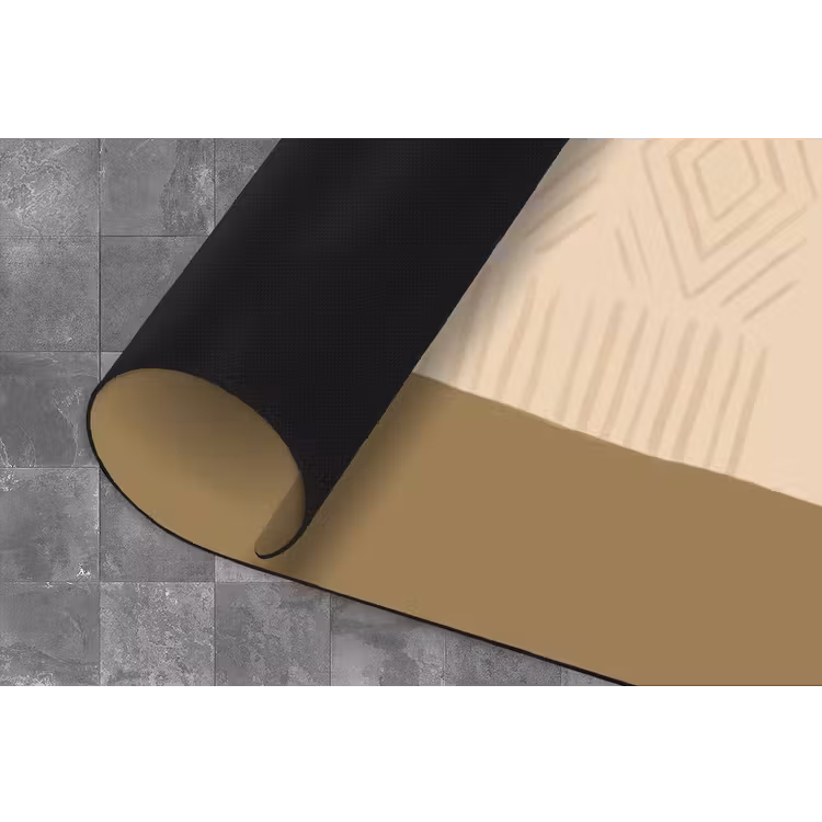 Vaas - Geruit - Planten - Modern - Paars Keukenloper - keukenmat middel -closeup