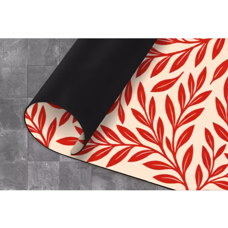 Vaas - Planten - Decoratie - Abstract - Rood Keukenloper - keukenmat middel -closeup