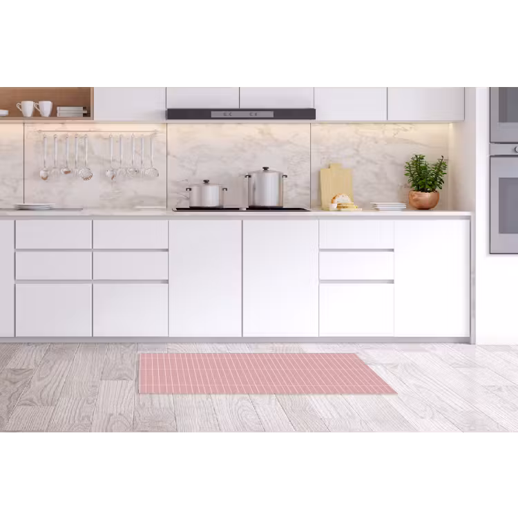 Verticaal - Wandtegel - Lichtroze Keukenloper - keukenmat middel 536 -sfeer3