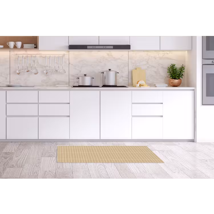 Verticaal - Wandtegel - Zand - Beige Keukenloper - keukenmat middel 536 -sfeer3