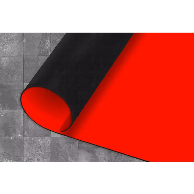 Vibrant - Vermilion - Rood Keukenloper - keukenmat middel 536 -closeup