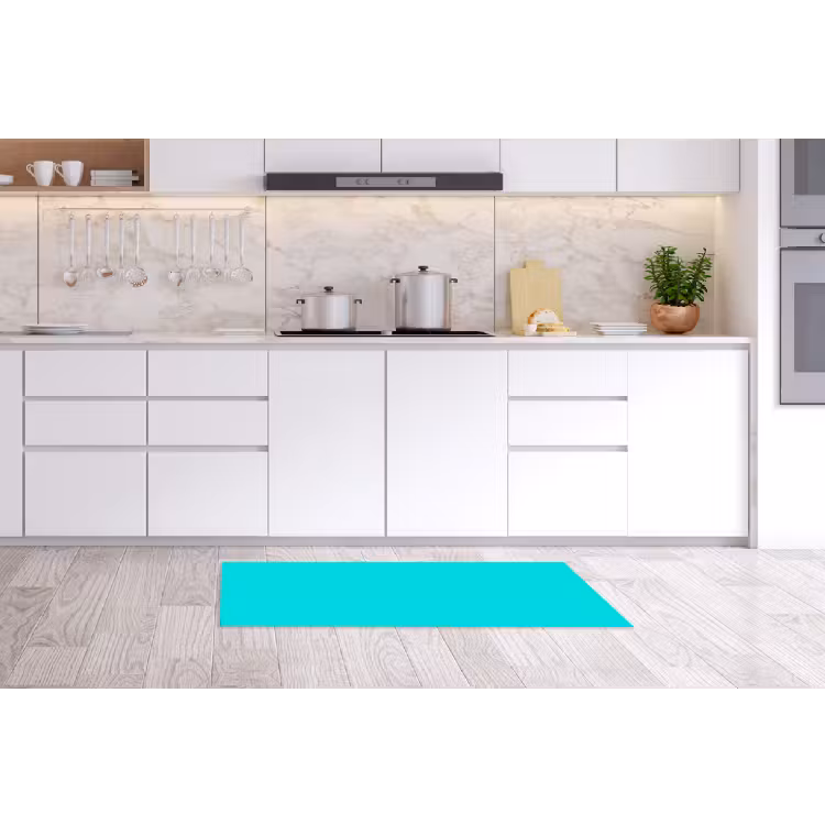 Vivid - Aquamarine - Turkoois Keukenloper - keukenmat middel 536 -sfeer3
