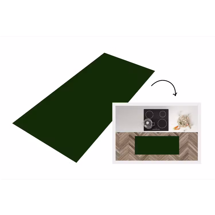 Forest - Green - Groen Keukenloper - keukenmat middel 536 -3d