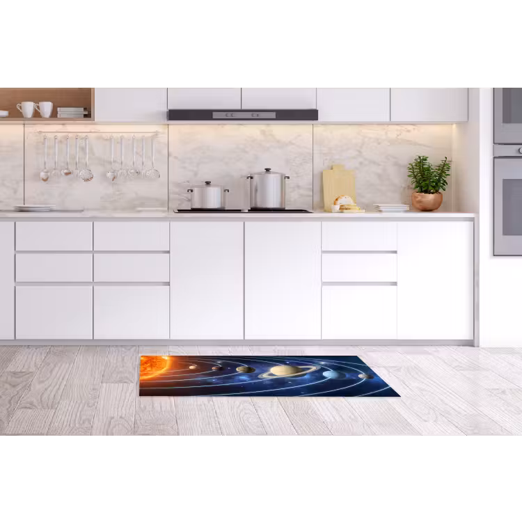 Ruimte - Zonnestelsel - Blauw Keukenloper - keukenmat middel -sfeer3