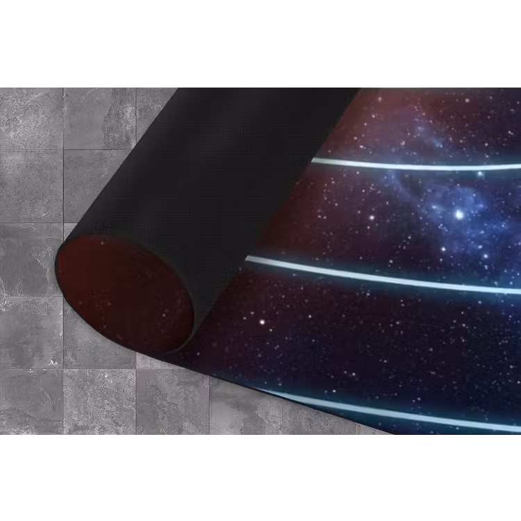 Ruimte - Zonnestelsel - Blauw Keukenloper - keukenmat middel -closeup