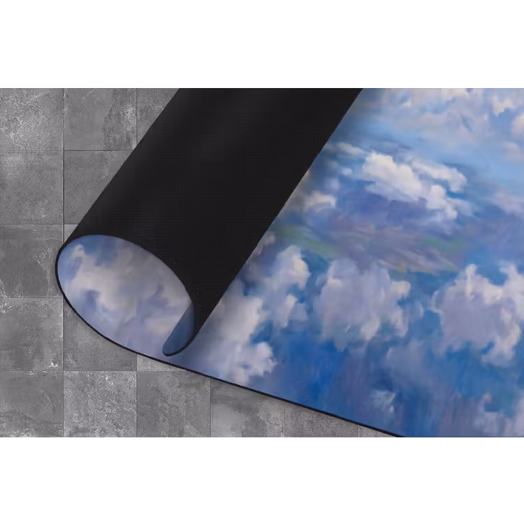 Wolken - Lucht - Natuur - Abstract - Blauw Keukenloper - keukenmat middel -closeup