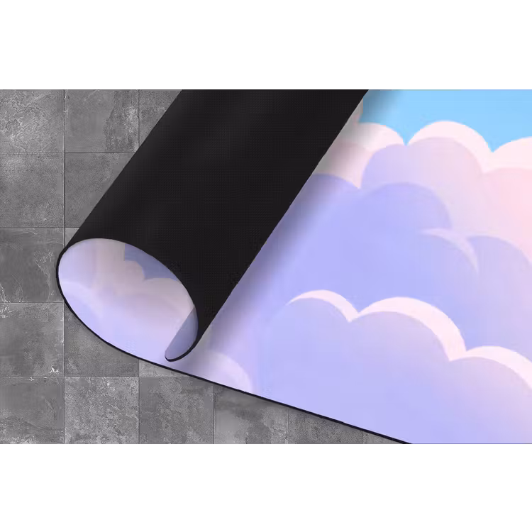 Wolken - Roze - Blauw - Natuur - Modern Keukenloper - keukenmat middel -closeup