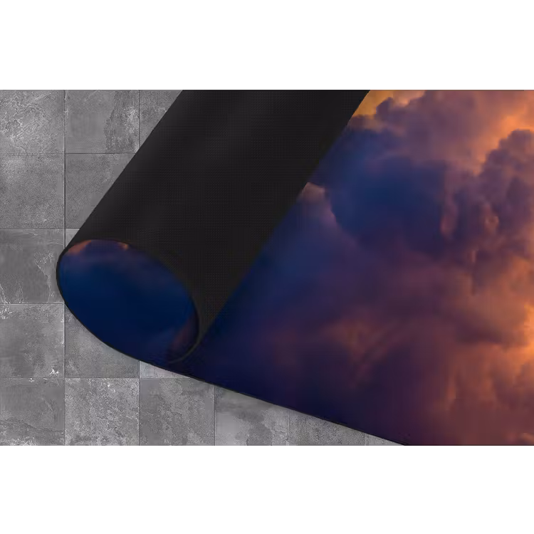 Wolken - Zonsondergang - Natuur - Oranje - Blauw Keukenloper - keukenmat middel -closeup