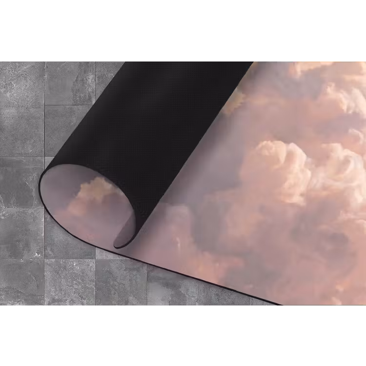 Wolken - Zonsondergang - Natuur - Pastel - Roze Keukenloper - keukenmat middel -closeup