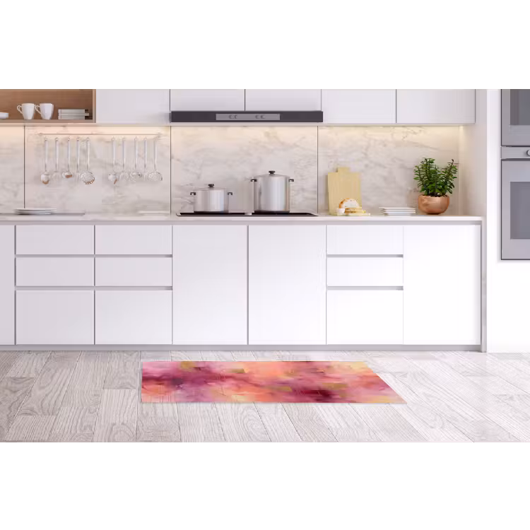 Abstract - Kleuren - Modern - Roze - Paars Keukenloper - keukenmat middel -sfeer3