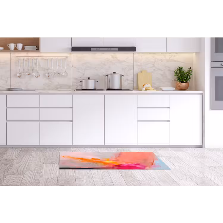 Abstract - Kleurrijk - Modern - Roze Keukenloper - keukenmat middel -sfeer3