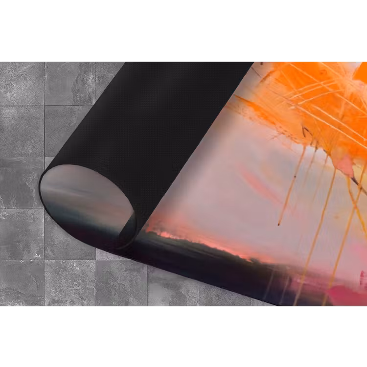 Abstract - Kleurrijk - Modern - Roze Keukenloper - keukenmat middel -closeup