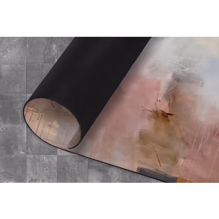 Abstract - Vloeiend - Kunst - Modern - Beige Keukenloper - keukenmat middel -closeup