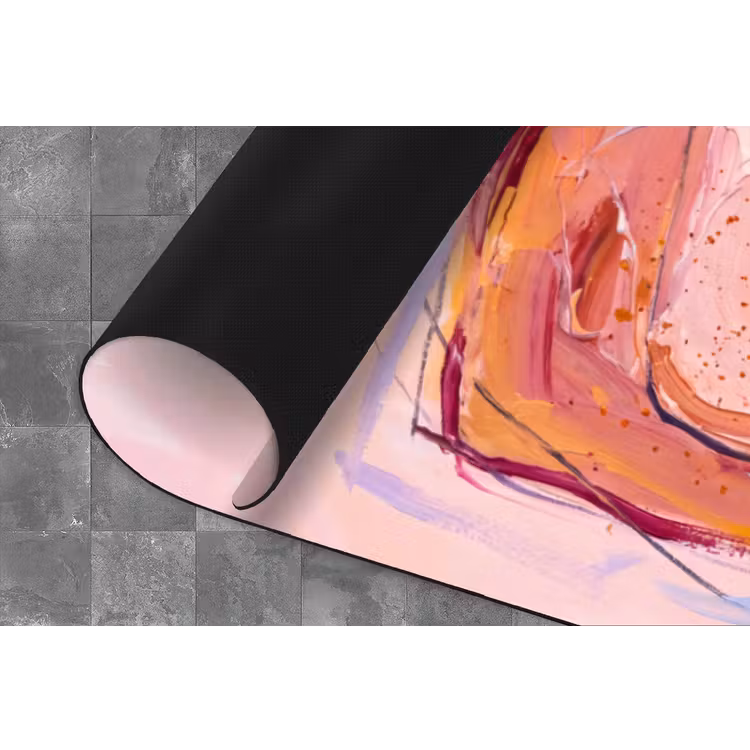 Abstract - Vormen - Modern - Roze Keukenloper - keukenmat middel -closeup