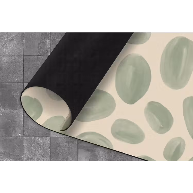 Abstract - Patroon - Organisch - Groen - Modern Keukenloper - keukenmat middel -closeup