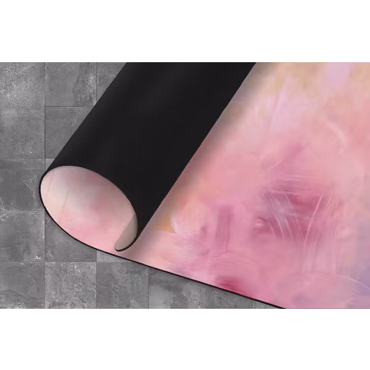 Abstract - Borstelstreken - Kunst - Paars - Goud Keukenloper - keukenmat middel -closeup