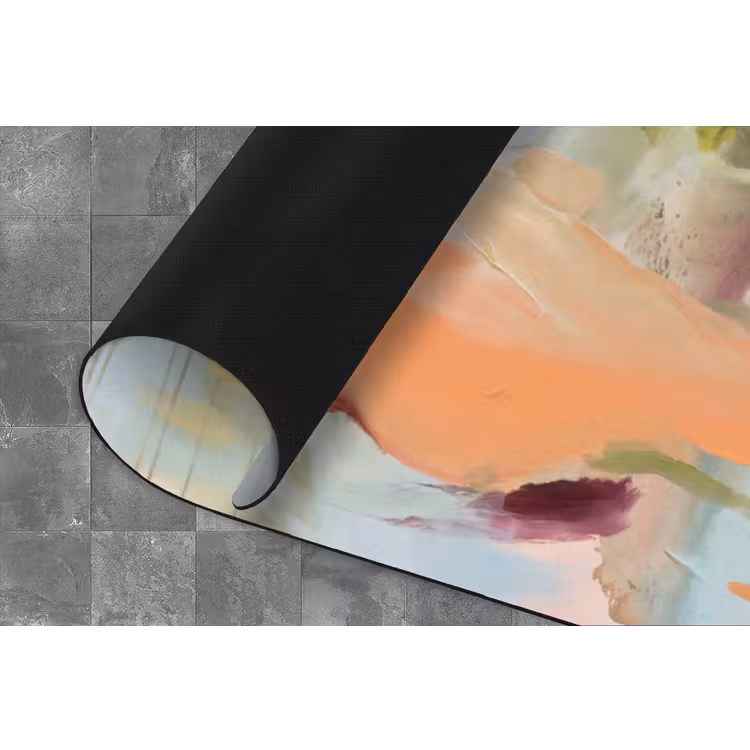 Abstract - Borstelstreken - Kunst - Modern - Pastel Keukenloper - keukenmat middel -closeup