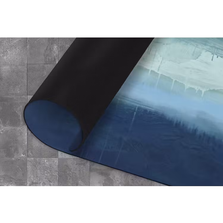 Abstract - Lagen - Rust - Modern - Blauw Keukenloper - keukenmat middel -closeup