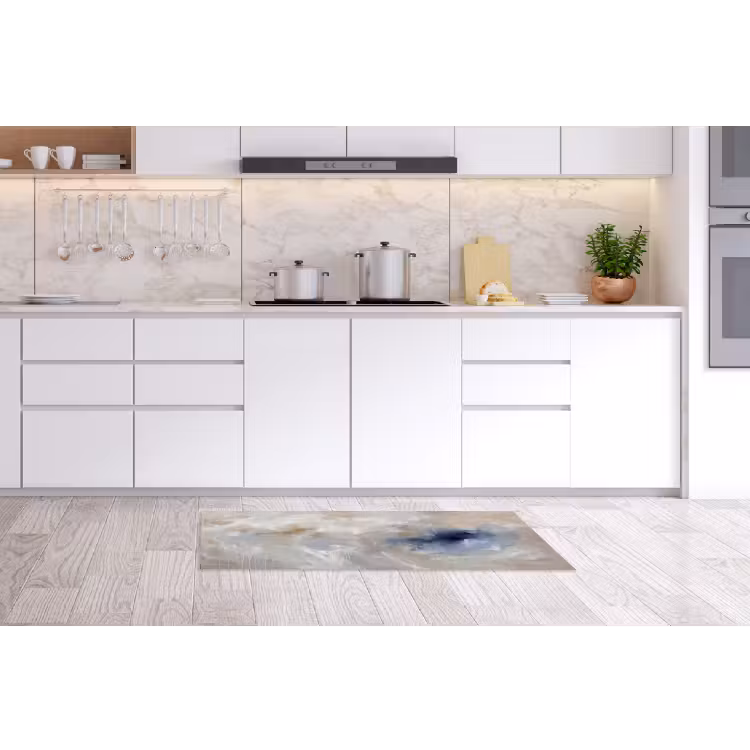 Abstract - Wolken - Sfeer - Modern - Beige Keukenloper - keukenmat middel -sfeer3