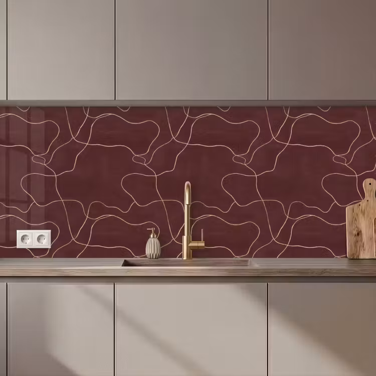 Abstract - Modern - Bruin keuken achterwand 2 middel 871 zz_3dshopping