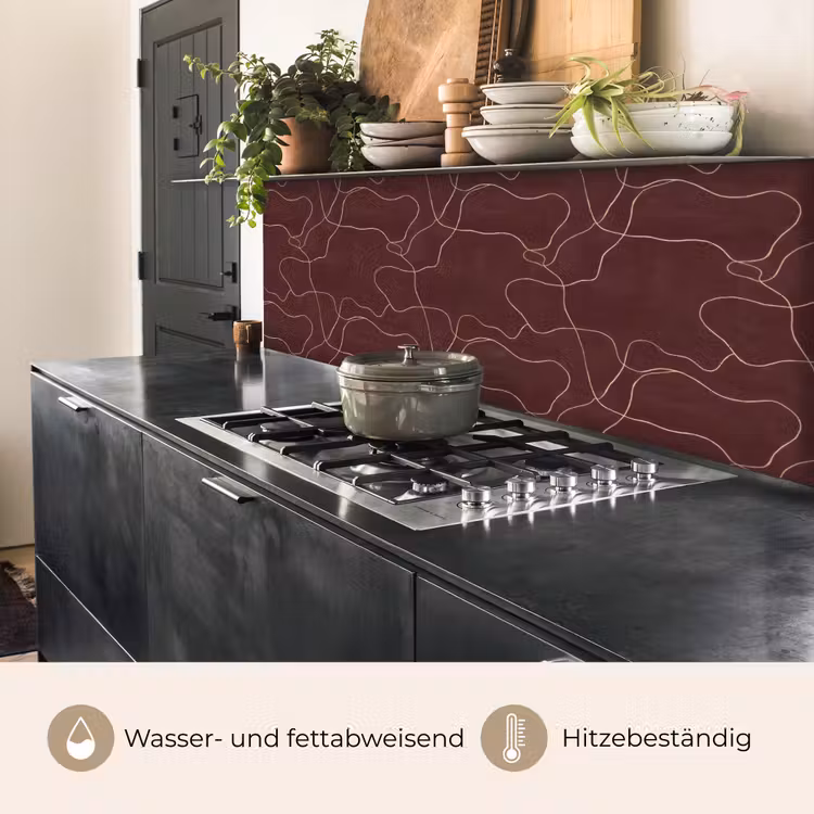 Abstract - Modern - Bruin keuken achterwand 2 middel 871 -usp_DE