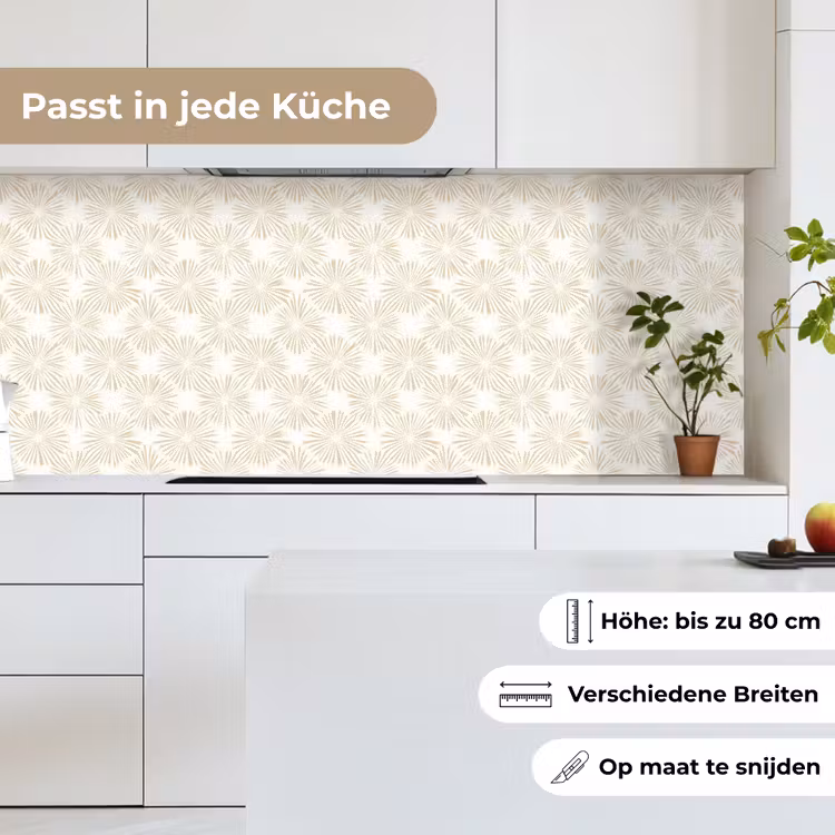 Abstract - Motief - Beige keuken achterwand 2 middel 871 -sfeer4_DE
