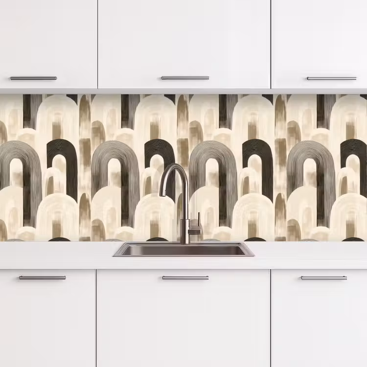 Abstract - Patroon - Bogen keuken achterwand 2 middel 871 -3d