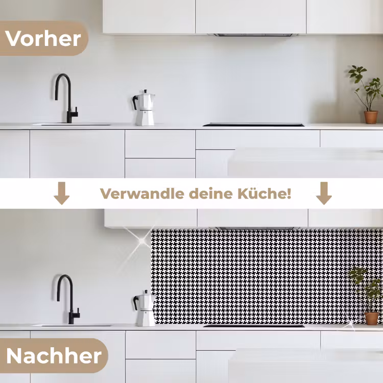 Abstract - Patronen - Design keuken achterwand 2 middel 871 -voor-na_DE